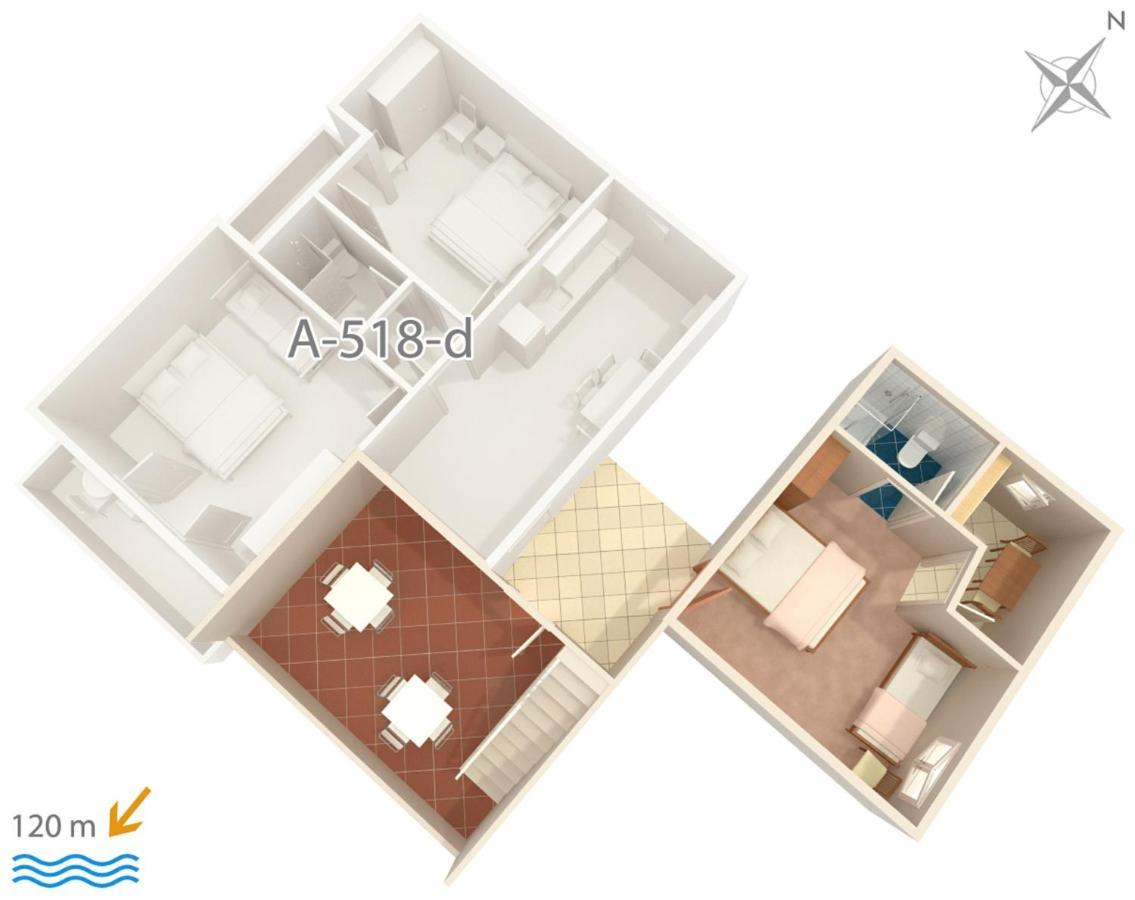 Apartments By The Sea Podgora, Makarska - 518 Экстерьер фото